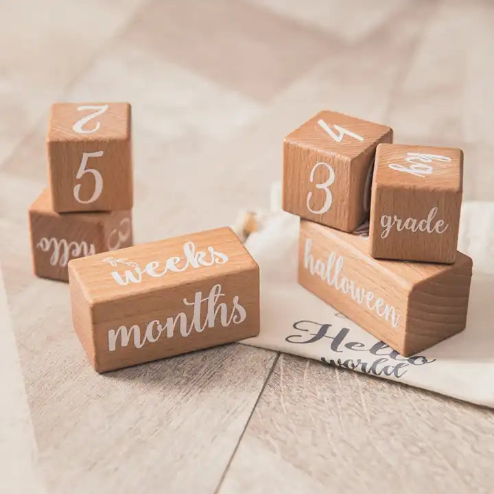 Wooden Milestone Set